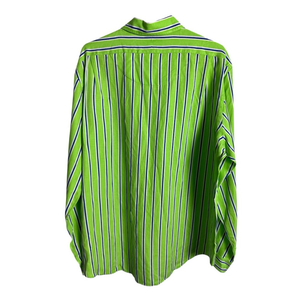 Ralph Lauren Custom Fit Silk & Linen Custom Fit Button Down XL Extra Large - Picture 4 of 9